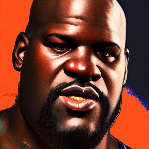 Hyperdetailed Portrait of Shaquille O'Neal