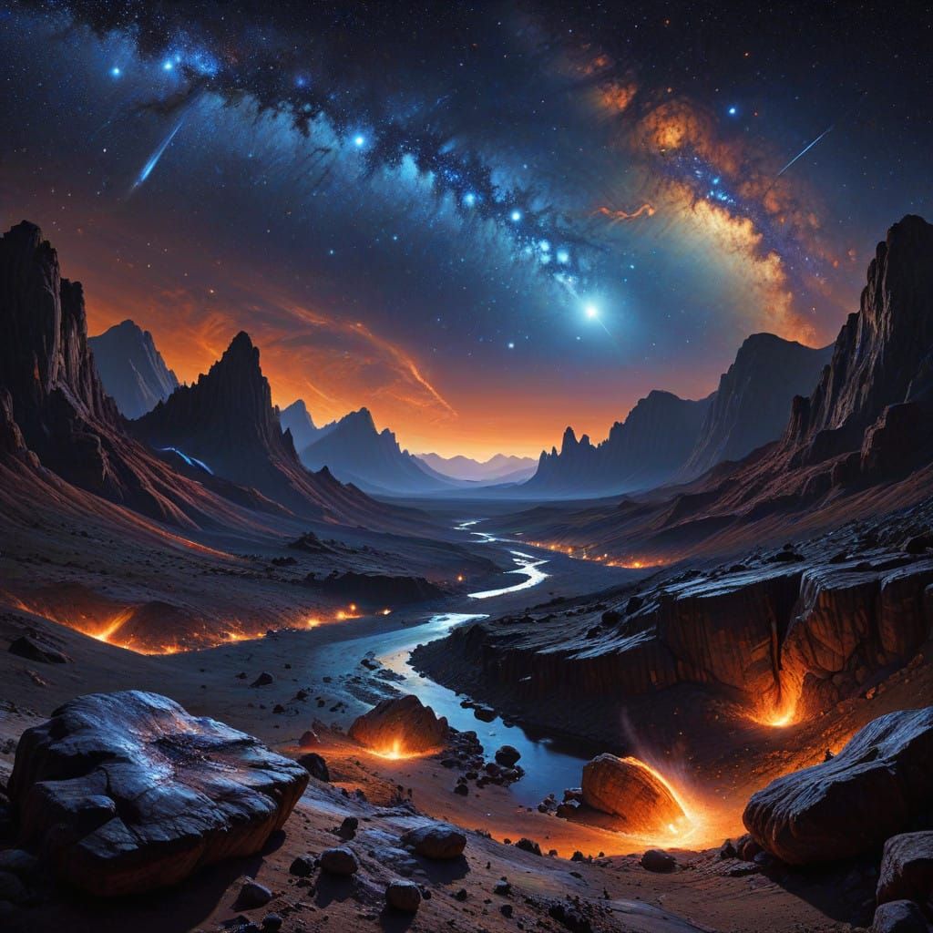 Epic Binary Star Planet Landscape in Stunning High-Definitio...