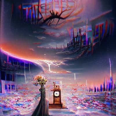 Abstract AI Image of the End of Time