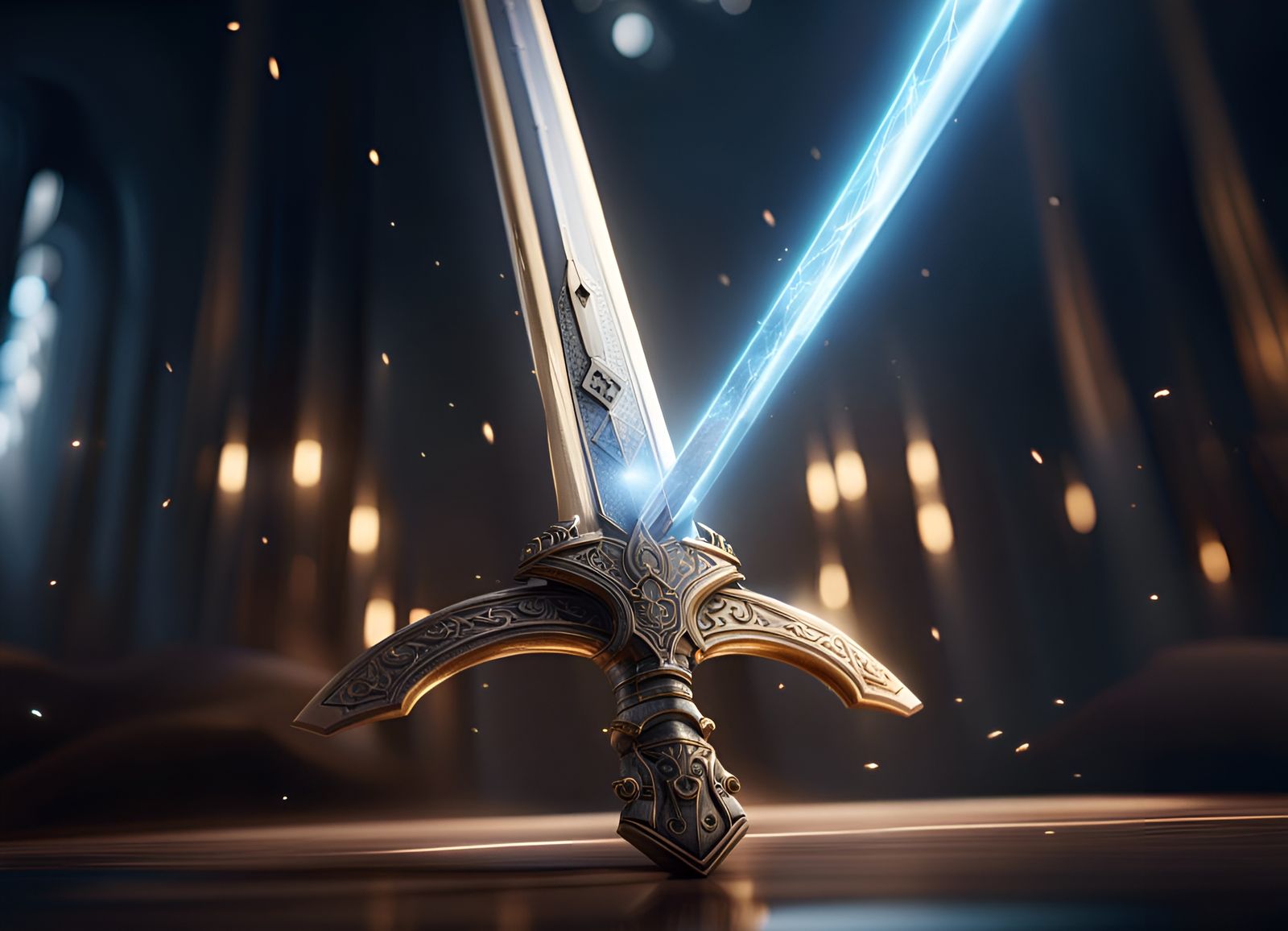 Living Celestial Sword Digital Artwork