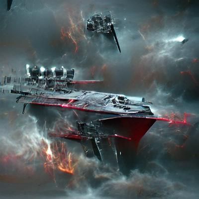 Epic Star Wars Scene with Spaceships