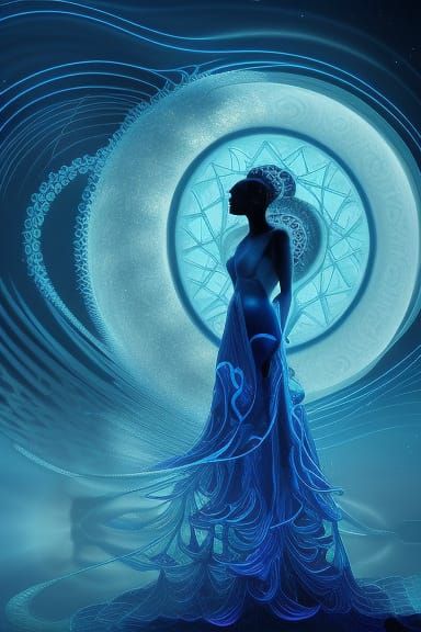 Mystical sea Goddess