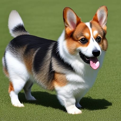Happy Corgi Dog Image