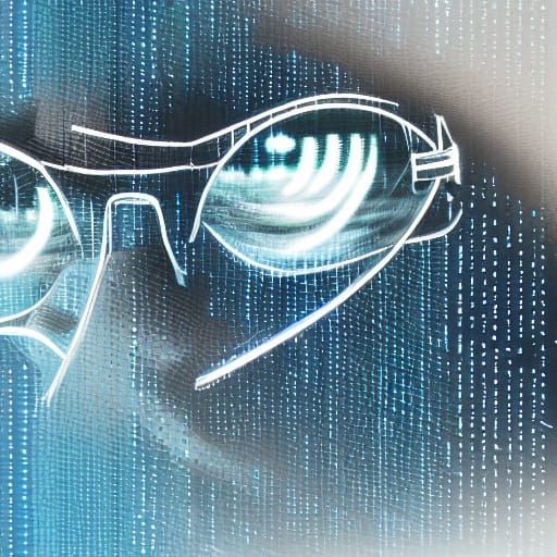 AI Engineer Designs Images with Glowing Code