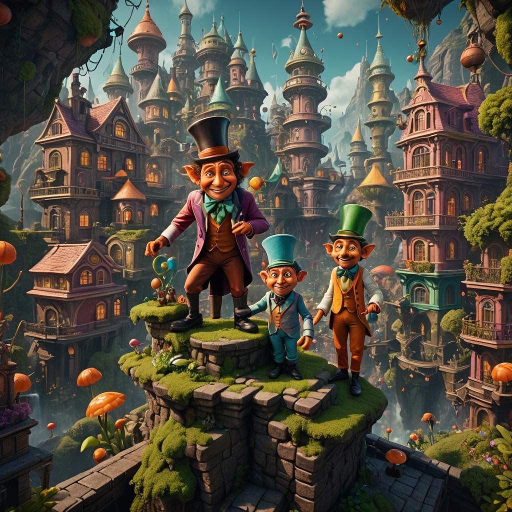 Oompa Loompas in a Nutshell: Detailed Matte Painting