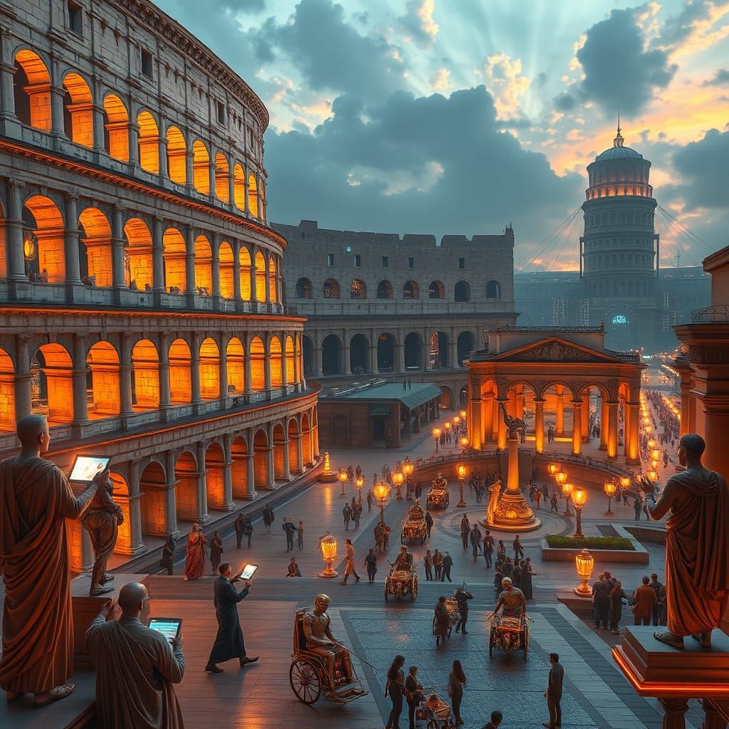 Roman Empire in a Digital Age: A Futuristic Reimagining of A...