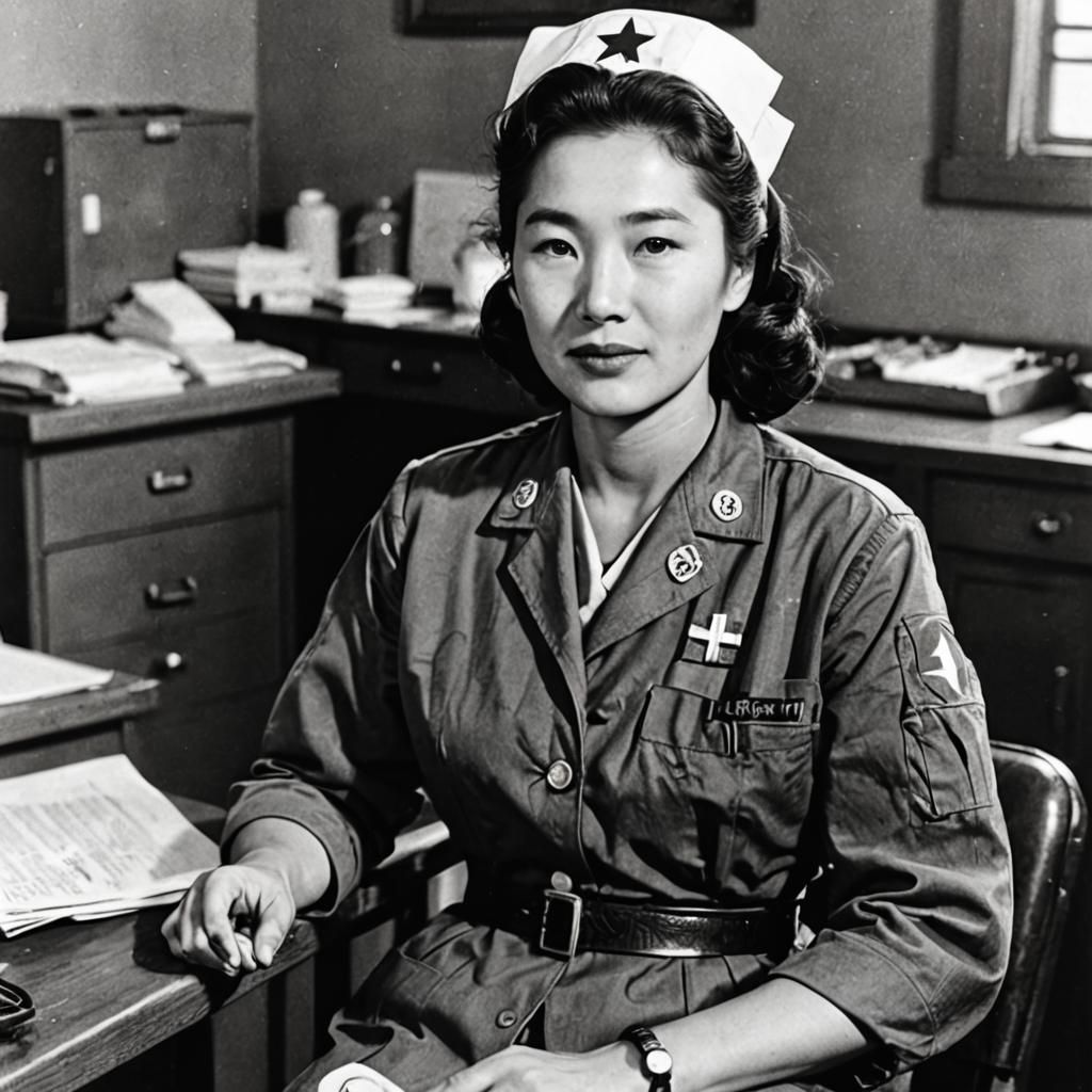 Korean War Nurse Ready for Duty