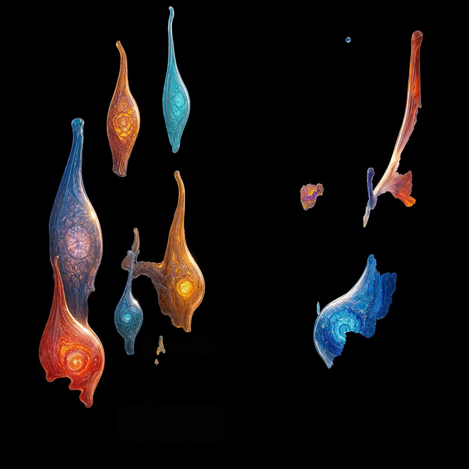 Glass Village in a Crystal Valley