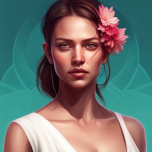 Personified Mexico Portrait in Hyperdetailed Style