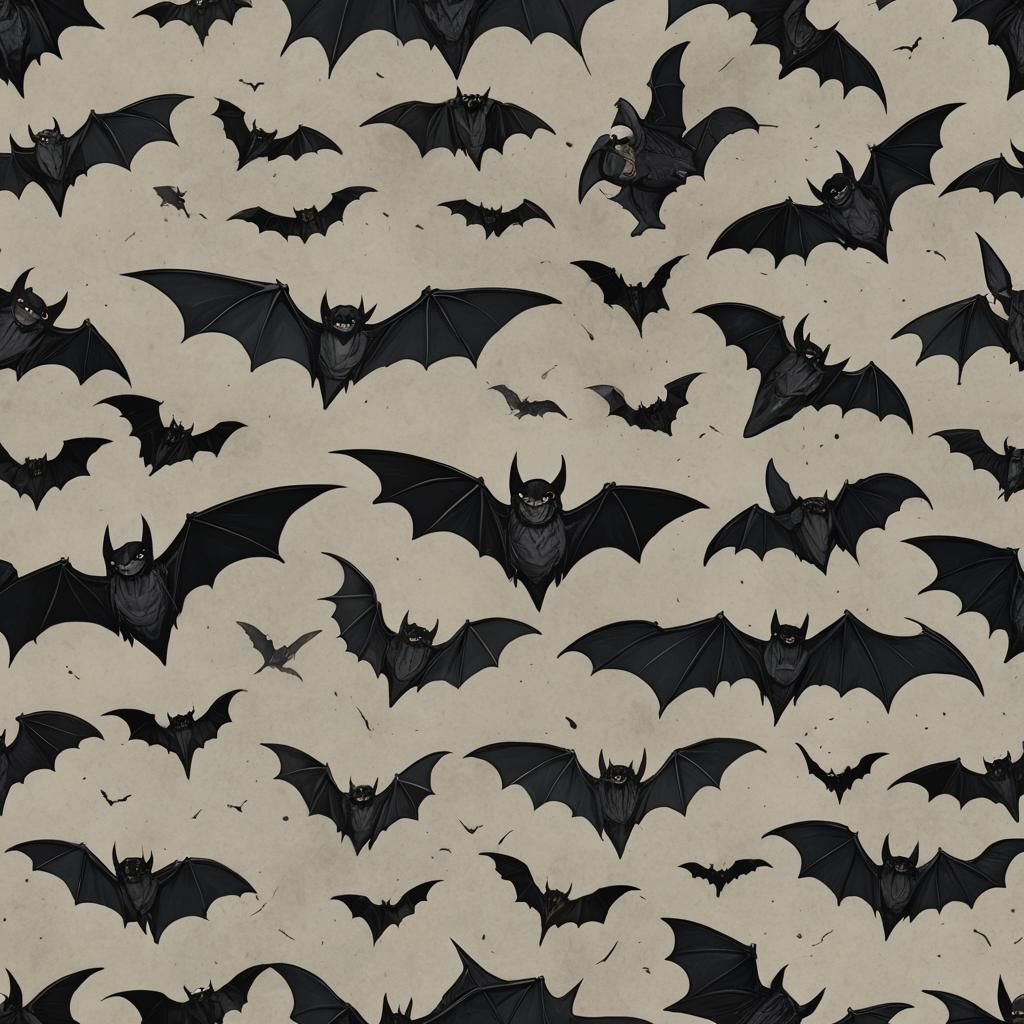 Eerie Manbat Creature in Dark Fantasy Style