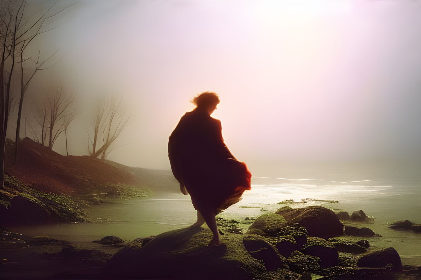 Ethereal Spirit Body in Volumetric Lighting