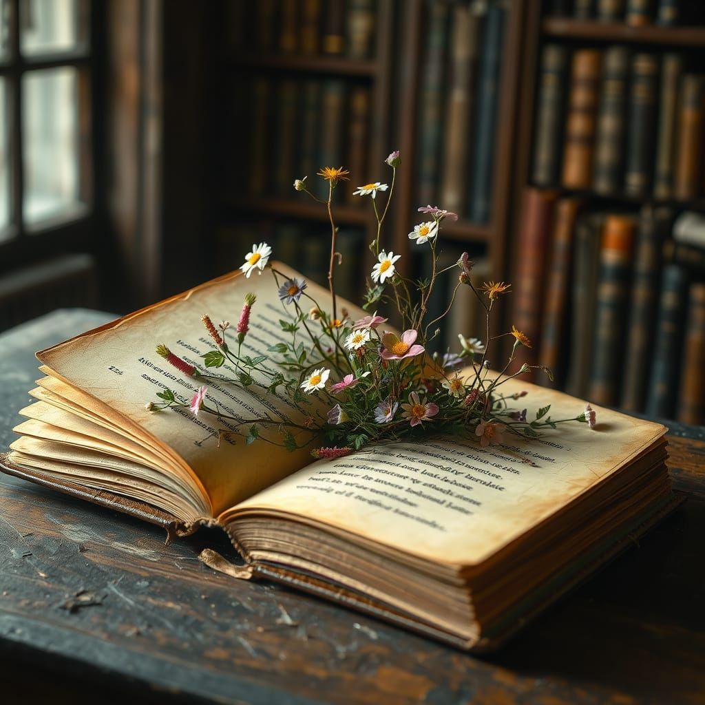 Secret Garden Emerges From Antique Book