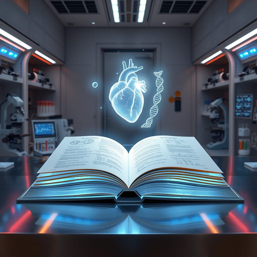 Futuristic Medical Laboratory Unveils 3D Anatomical Model in...