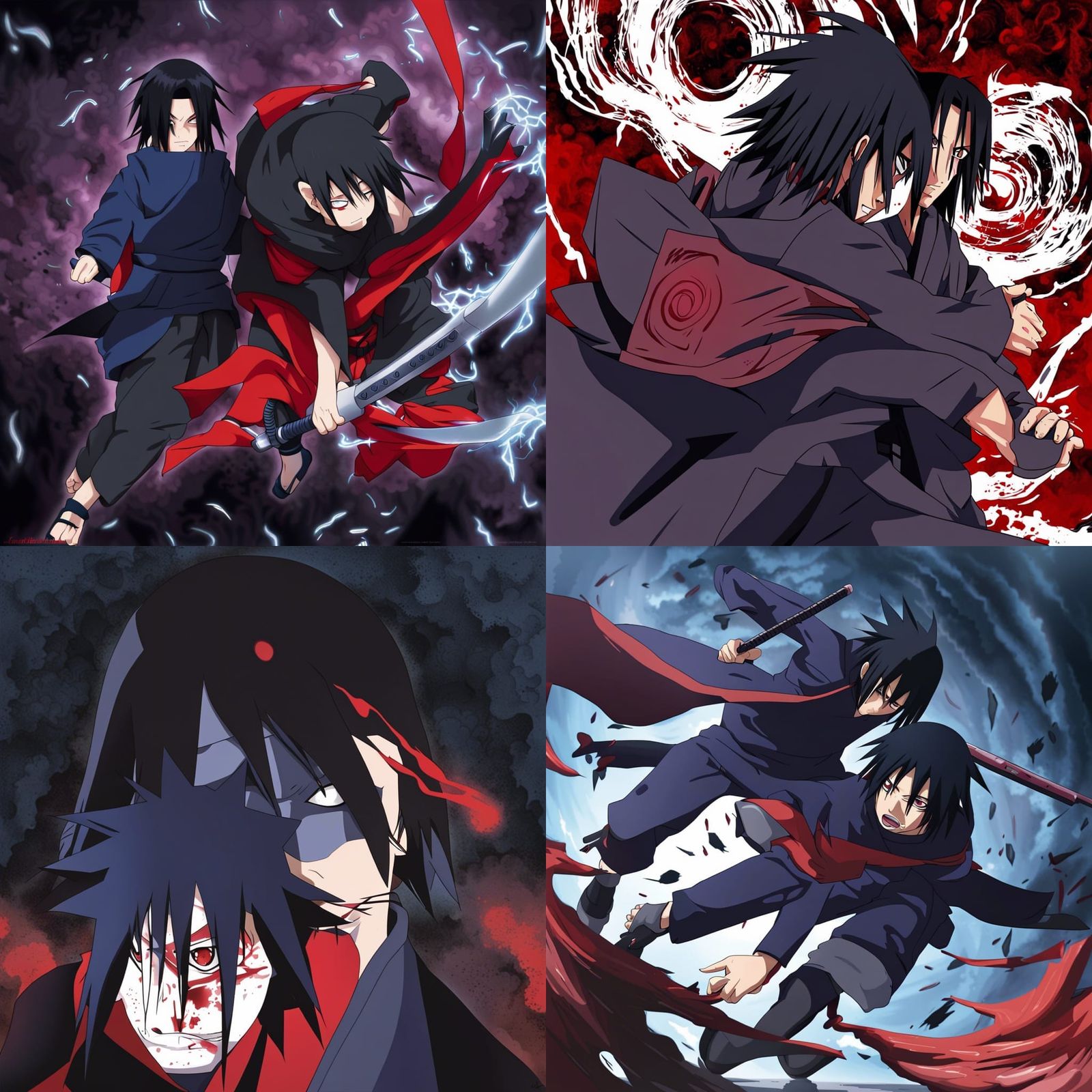 Uchiha Sasuke's Confrontation with Uchiha Itachi