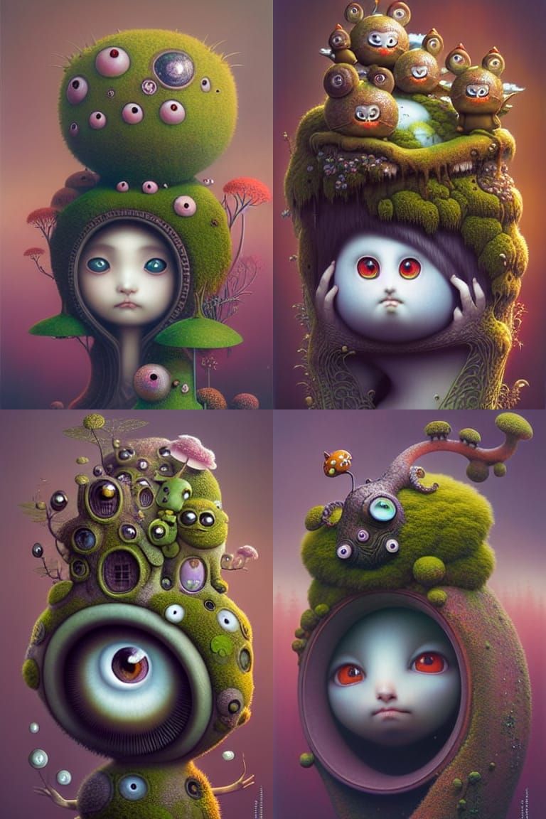 Mossy Critters and wee people