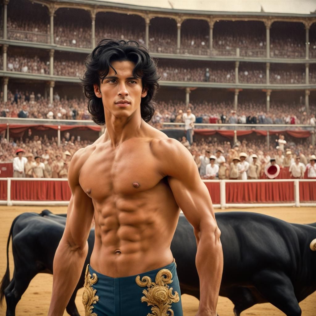 Matador in Bullring, Surrealist Style