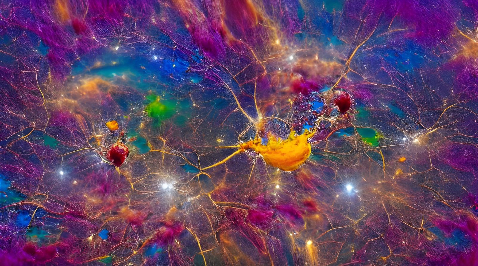 Brain with Universe Inside: Colorful 8K Resolution