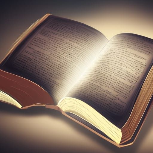 Magical Floating Book in Detailed Matte Painting