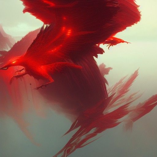 Red Sky King: Dark Fantasy Concept Art