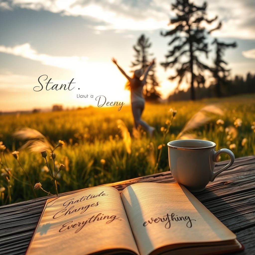 Peaceful Sunrise in a Serene Meadow