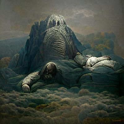 Sleeping Giant: Gothic Horror Artwork