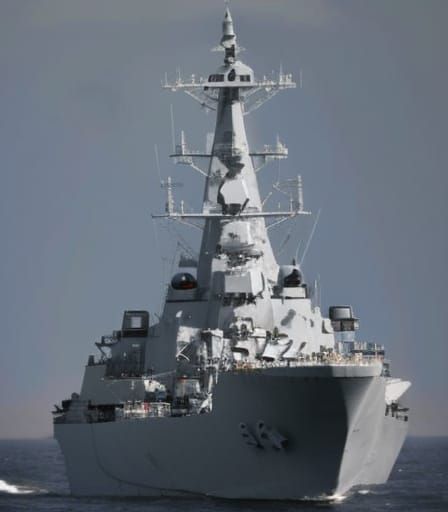 Heavy Guided Missile Cruiser at Sea