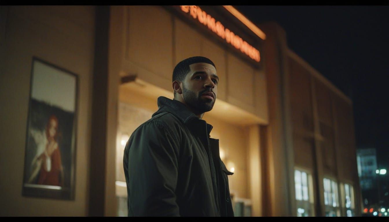Rapper Drake Embraces Dual Identity at Hollywood Studio Entr...