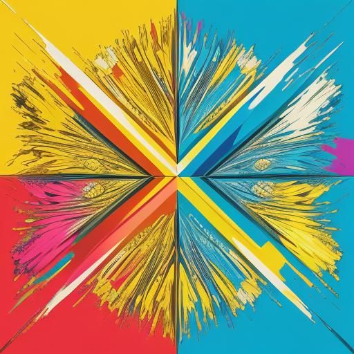 Pop Art Lemon Leap: Screen Print Style