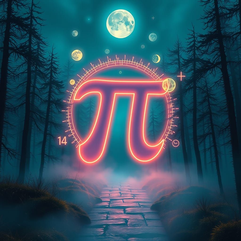 Ethereal Gateway to Infinity in a Cyberpunk Dreamscape