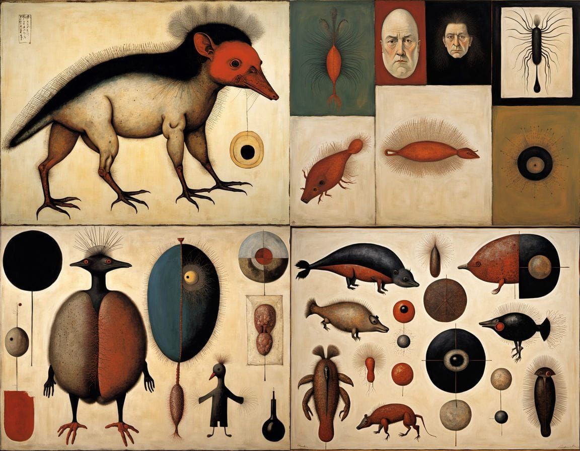 Surreal Ukiyo-e Nightmare: Mythical Creatures and Organs in ...