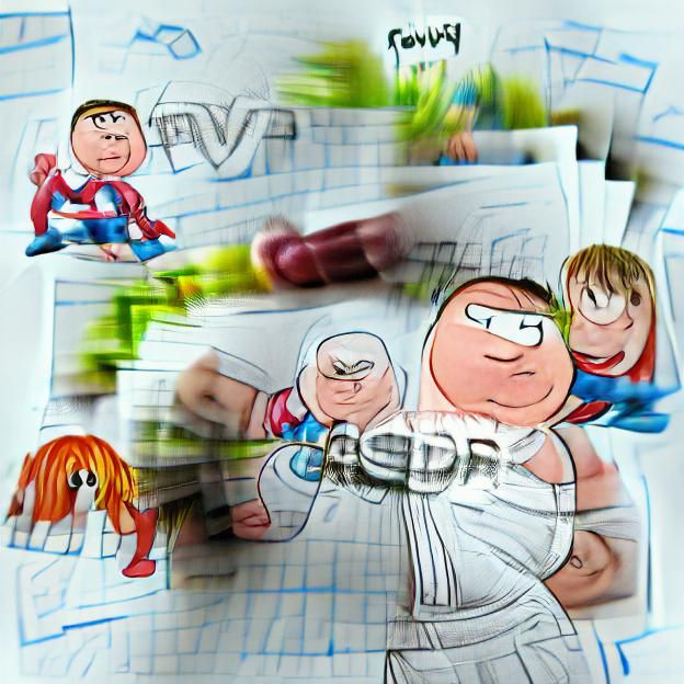 Family Guy Characters as Child's Drawing
