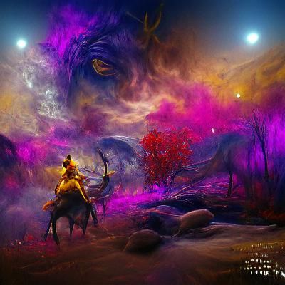 Red Horse of War: Cosmic Fantasy Art