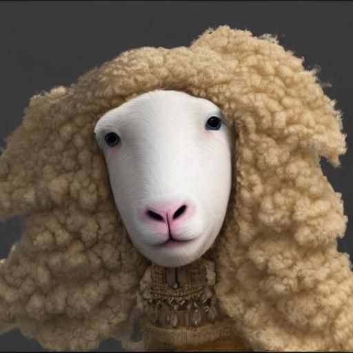 A little white sheep