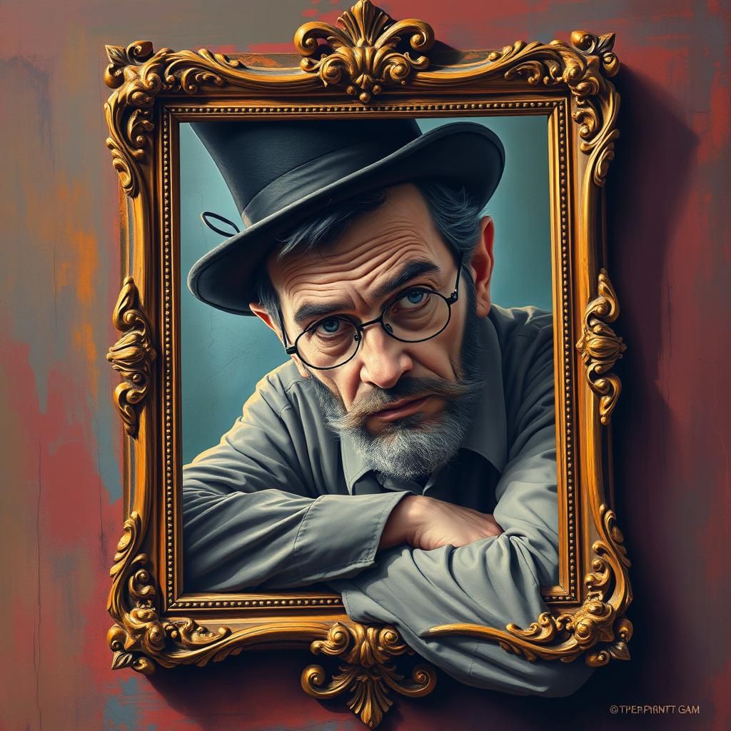 Whistler Leaning Out: Fantasy Portrait in Action