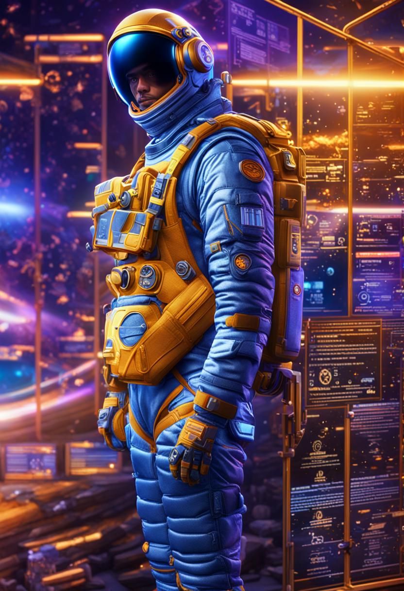 Astronaut Spacesuit Awards: Hyperrealistic Digital Matte Pai...