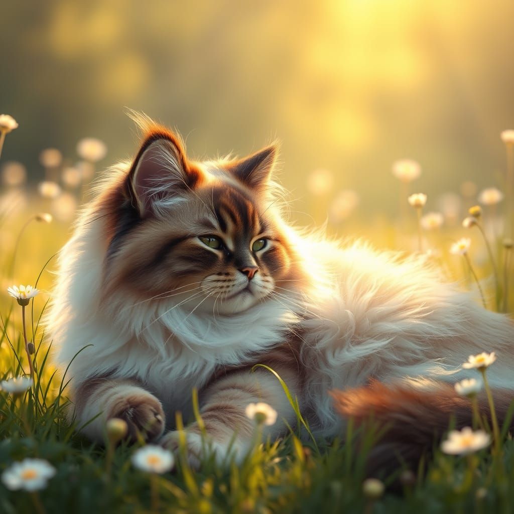 Springtime Ragdoll Cat