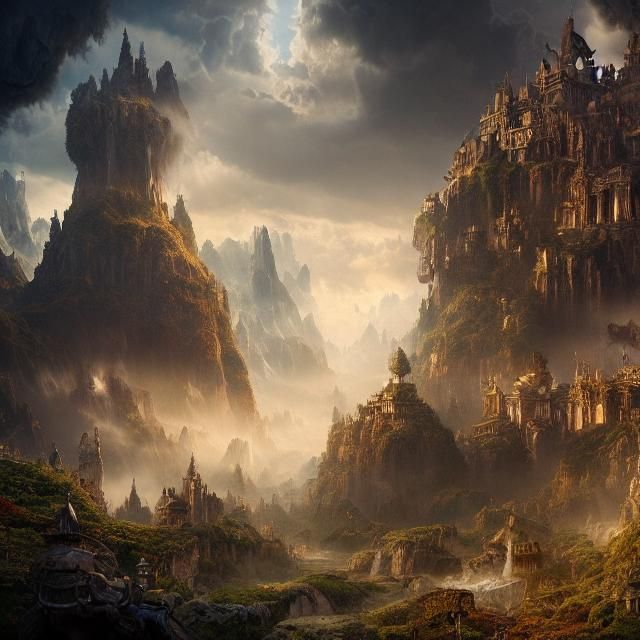 Epic Wonderland: Dramatic Digital Matte Painting