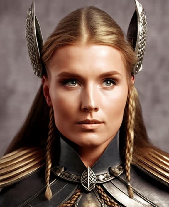 Viking Valkyrie: Beautiful Warrior Woman in Armour