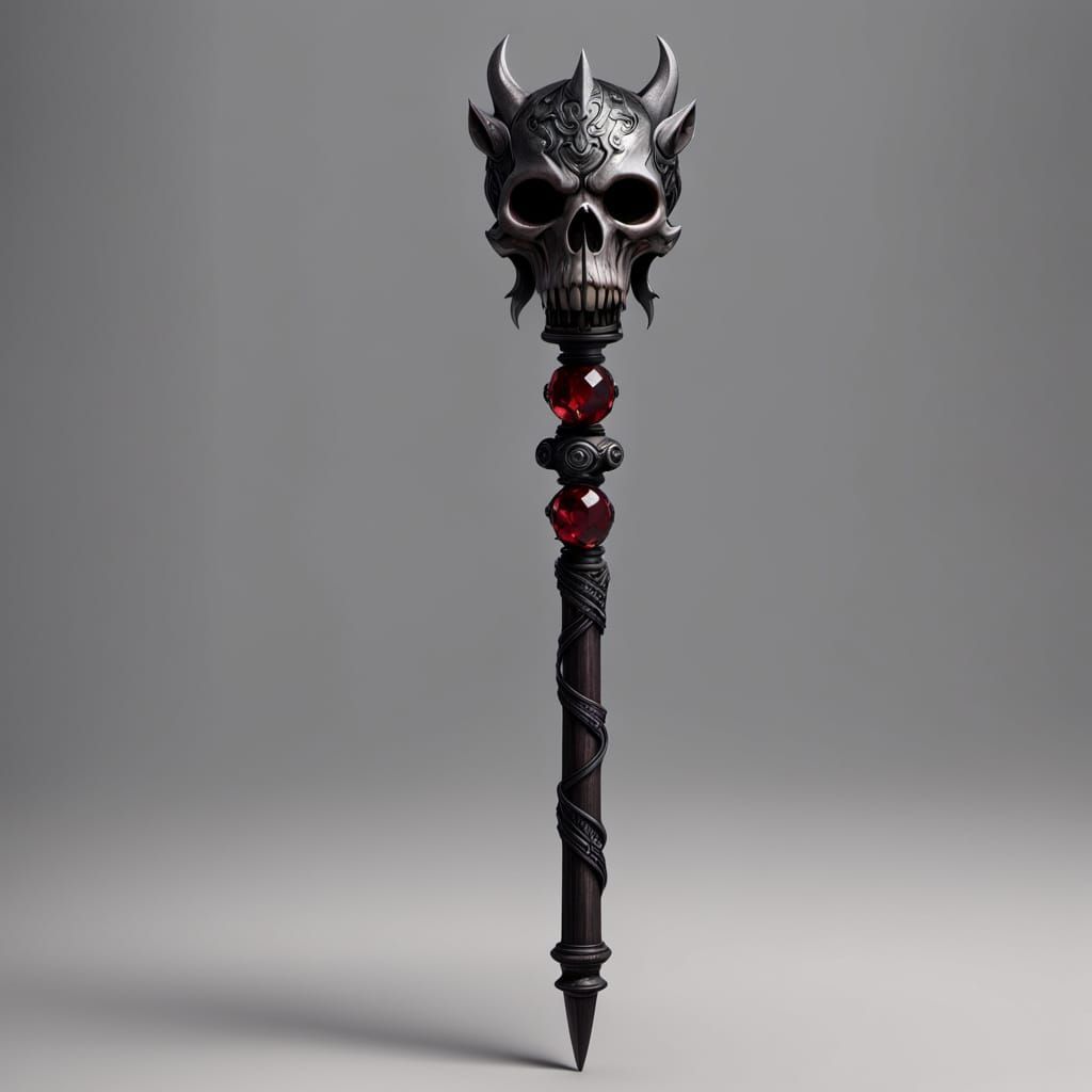 Wolf Skull Wand in Harry Potter Style