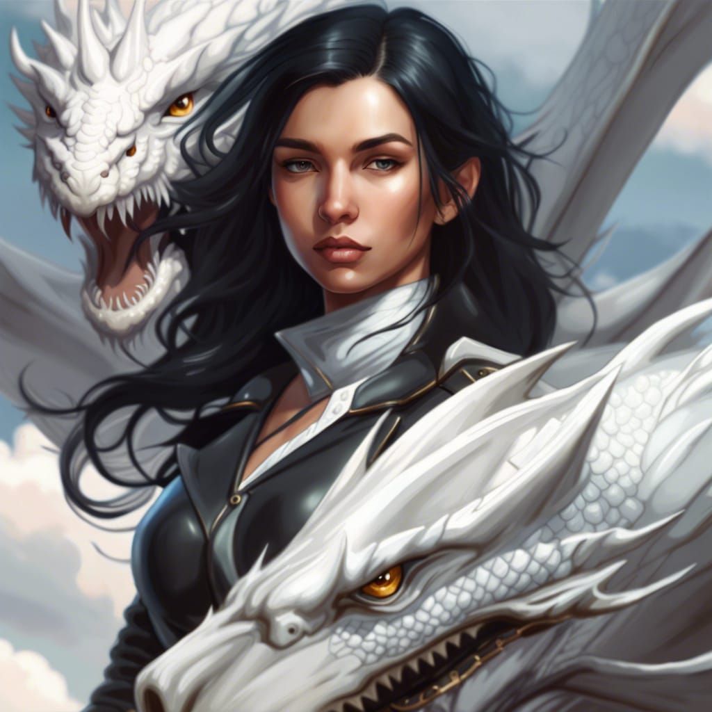 Dragon Rider Portrait with Volumetric Lighting