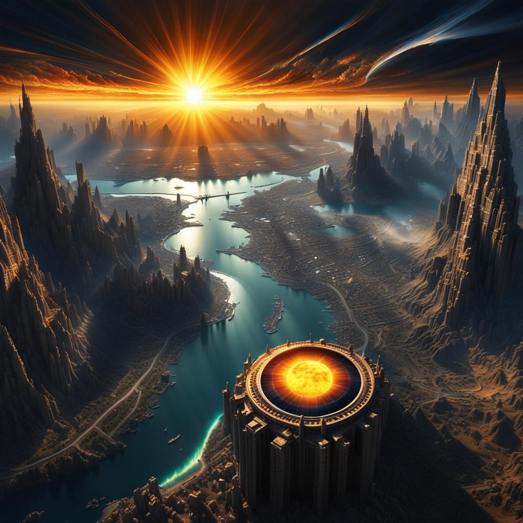 Dramatic Total Solar Eclipse With Glowing Corona