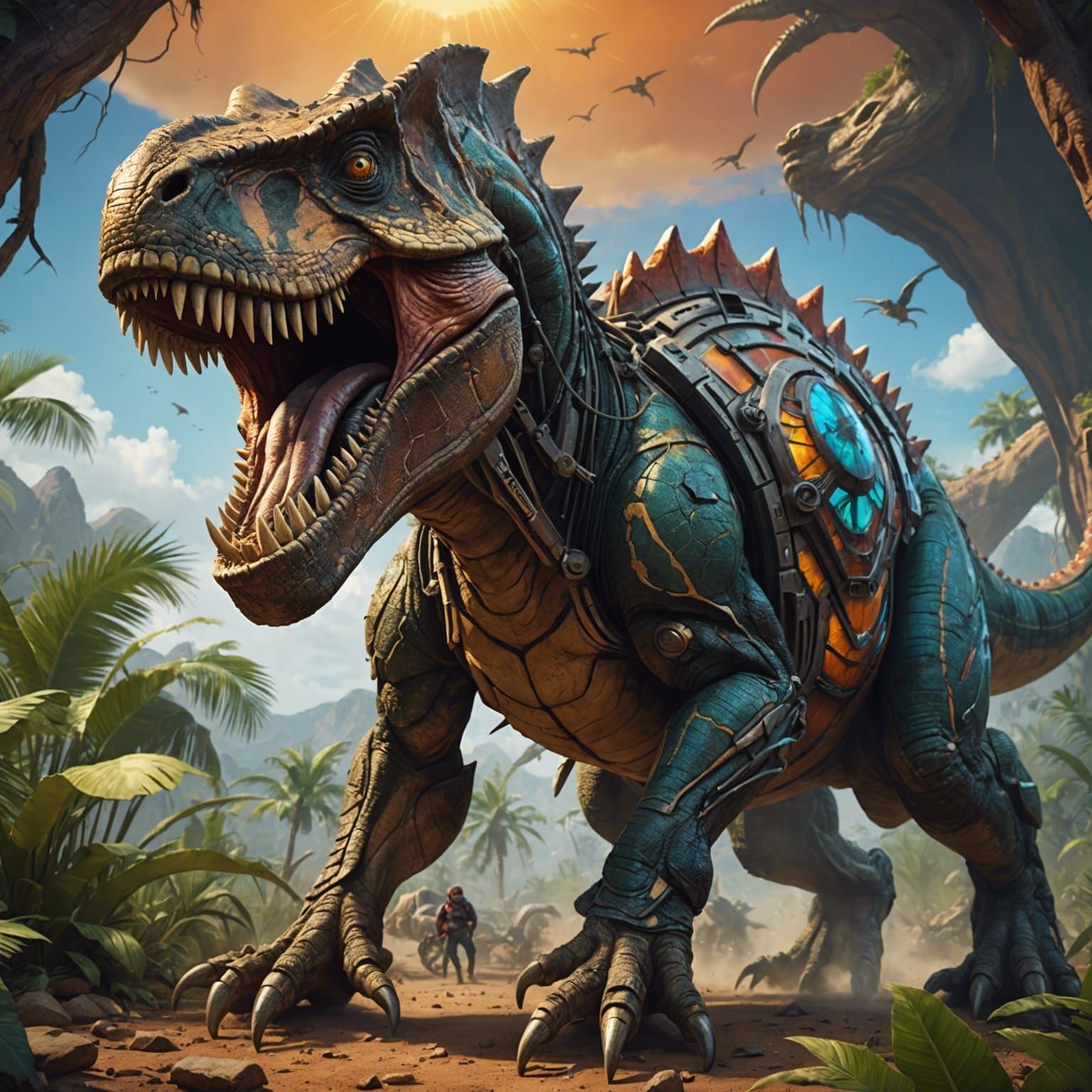 Anansi Stops Dinosaur Extinction with Time Machine