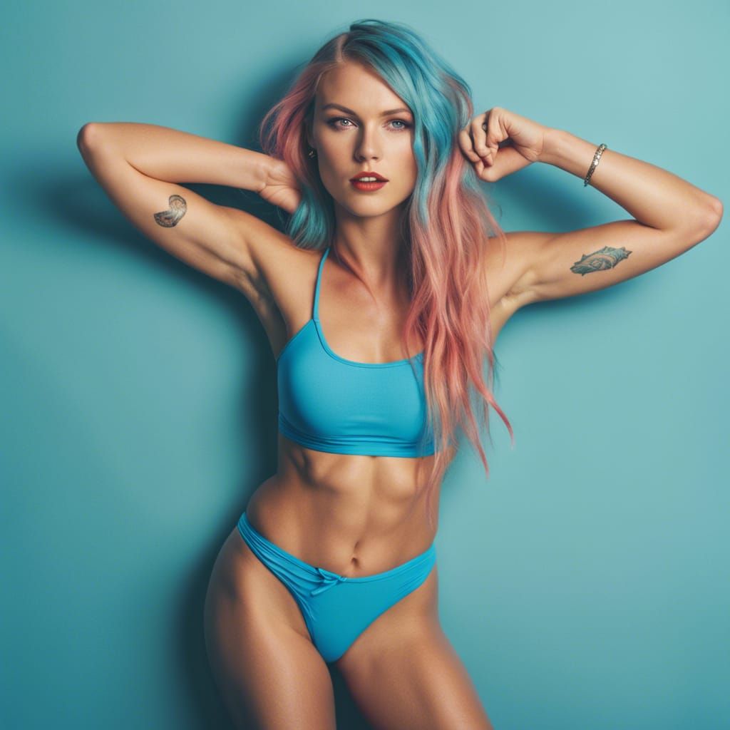 Taylor Swift and Halsey Blend Portrait