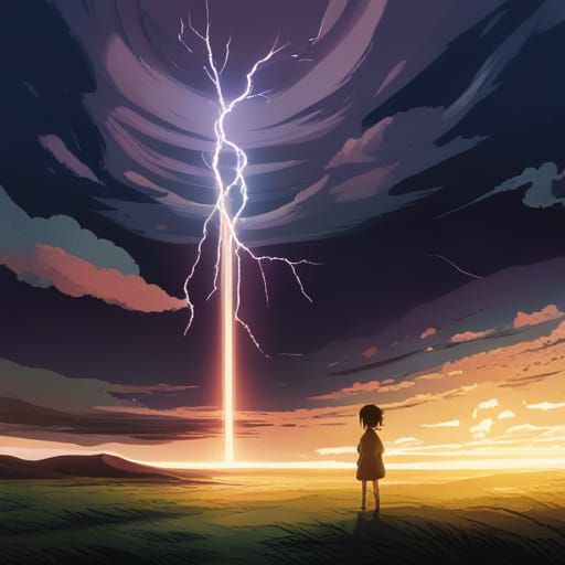 Electric Storm in a Bottle: Ghibli-esque Anime
