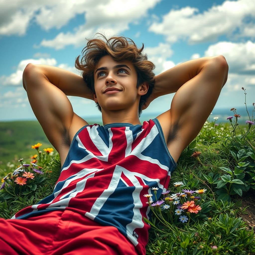 Chiseled Youth in Springtime Splendor