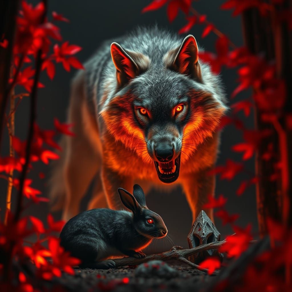 Regal Crystal Wolf in Cinematic Battle Mode