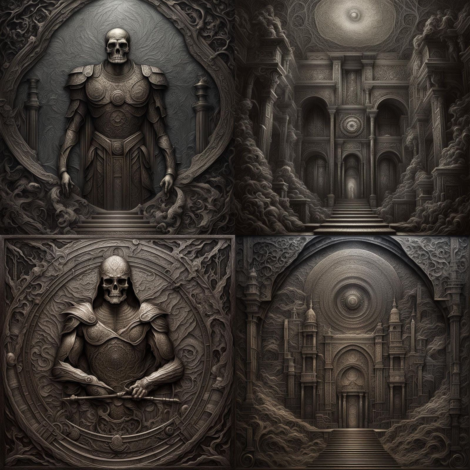 Mysterious Metal Plaque with Etched Relief