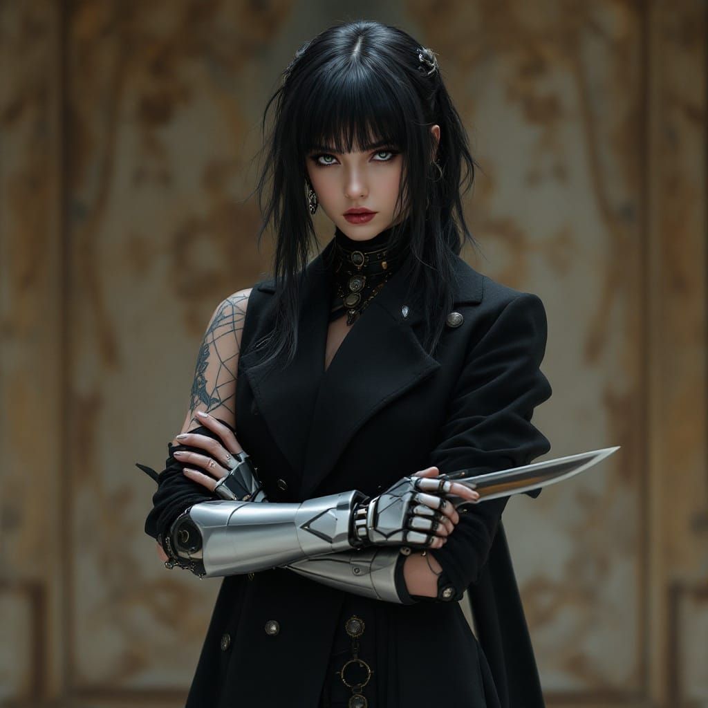 Steampunk Ciel: Victorian Style and Mechanical Arm