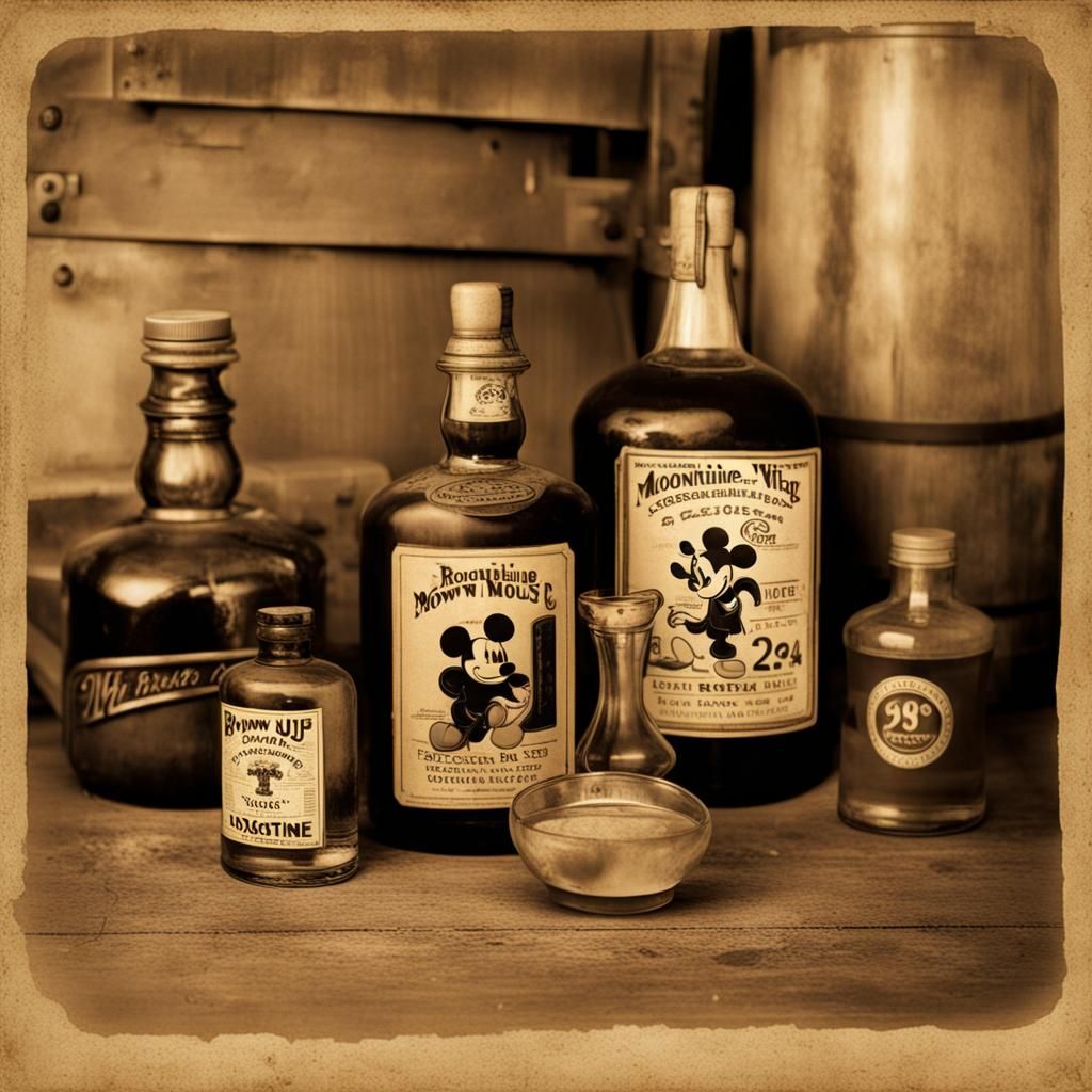 Mickey Mouse and Moonshine: A Vintage Vignette
