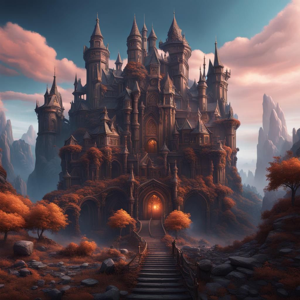 Fantastical Matte Painting in Deep Color